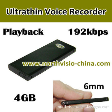 Ultrathin 4GB U Disk USB Voice Recorder